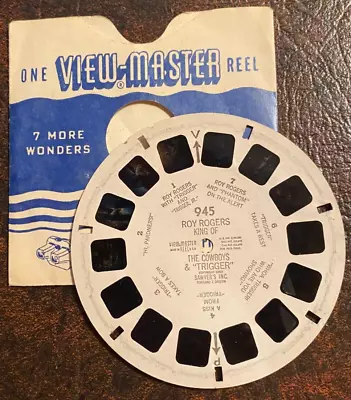View-Master #945 - Roy Rogers King Of The Cowboys And  Trigger  Reel - 1950 • $3.75