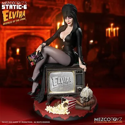 1/6 Elvira Mistress Of The Dark Static-6 Statue Mezco • $349.99