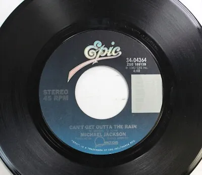 Halloween 45 Michael Jackson - Can'T Get Outta The Rain / Thriller On Epic • $8
