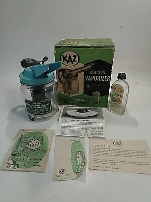 Vintage 1954 Kaz Electric Vaporizer No. 55B Original Box PARTS ONLY Or DISPLAY • $14.95