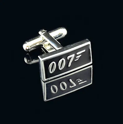 £6.89 • Buy 925 Silver Plated James Bond 007 Cufflinks Quality Cuff Links Rectangular
