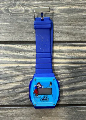 Vintage 1989 Ice Capades Super Mario Blue Watch 9” Collectible • $35.99