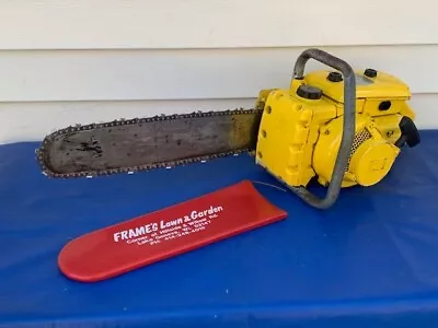 Vintage 1960s Mcculloch Model 250 18  80cc Muscle Chainsaw RUNS CLEAN Vtg 250 • $124.99