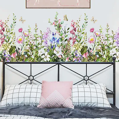 Flower Wall Stickers Vinyl Art Decals Mural Nursery Bedroom Living Room Decor • $14.50