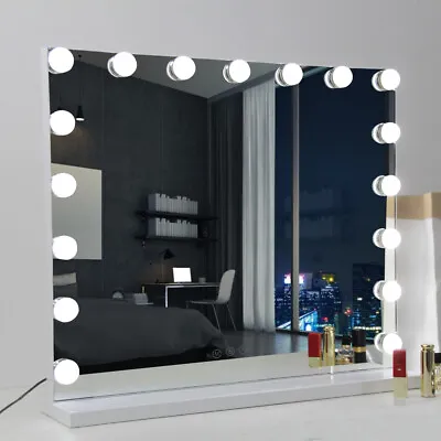 Extra Large 80cm Hollywood Light Up Mirror Vanity Make Up Mirror + 17 LED Bulbs • £84.78