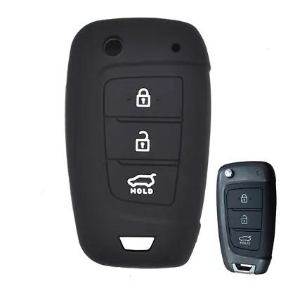 $10.99 • Buy Silicone Remote Key Fob Cover Case For  Hyundai Kona Tucson Azera I30 I40 2018-
