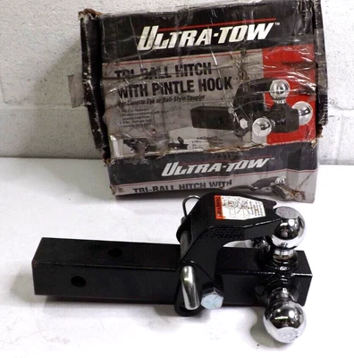 $129.99 • Buy Ultra-Tow Tri-Ball Hitch With Pintle - Chrome
