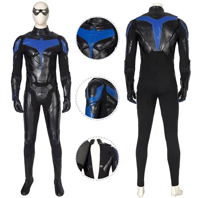 $155.89 • Buy Nightwing Costume Cosplay Suit Dick Grayson Halloween Outfit
