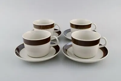 $200 • Buy Hertha Bengtsson (1917-1993) For Rörstrand. Four Koka Teacups With Saucers