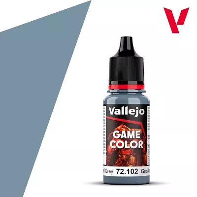 Vallejo Game Color: Steel Grey - Acrylic Paint Bottle 17ml VAL72102 • £2.65