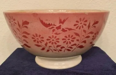 Antique Societe Ceramique Maestricht Birds & Flowers Bowl Holland • $16.95