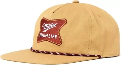 Miller High Life Trucker Rope Vintage Style Snapback Baseball Hat Tan - Retro  • $24.38