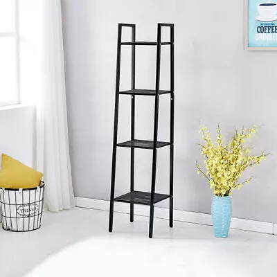 4 Tier Metal 148cm Tall Shelf Bookcase Mesh Storage Rack Plant Display Stand  • £29.95