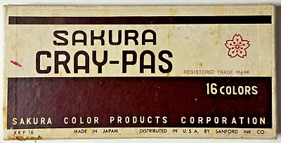 Vintage Sanfords Sakura Cray-Pas Oil Pastels Set Of 16 Colors • $7.99