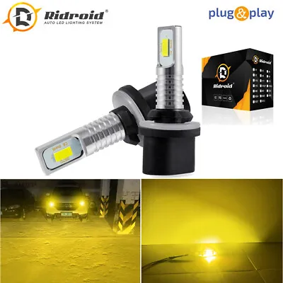 2x 880 100W 3000K Yellow Dual Color LED Fog Driving Light DRL Bulb SUV ATV UTV • $11.98