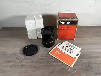 Vivitar 28mm F2.5 Auto Wide Angle Konica AR Mount Lens Used In Box • $29.99