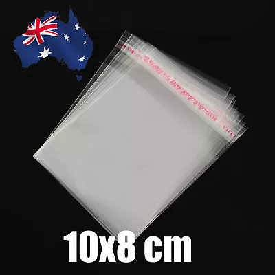 100pcs  10 X 8 Cm Clear Self Adhesive Sealable Plastic Bags Cellophane  • $5.75