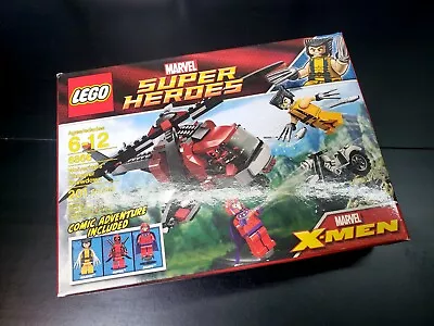 £140 • Buy LEGO GENUINE Marvel Super Heroes 6866 Wolverine's Chopper Showdown RETIRED NEW