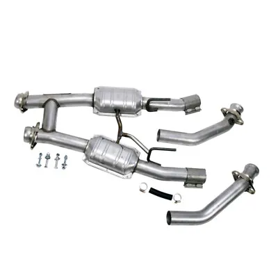 BBK High Flow H Pipe With Catalytic Converters - 2-1/2 For 86-93 Mustang 5.0 • $649.99