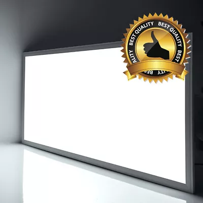 84W 600x1200mm Ceiling Recessed LED Flat Panel Light White Frame Office Lighting • £56