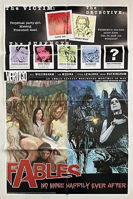 Fables #1 Promo Poster 2002 Bill Willingham Vertigo Dc Comics Jean Alex Maleev • $18.71