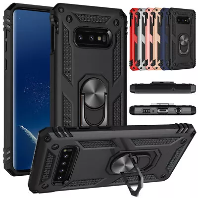 For Samsung Galaxy A8 Plus A7 A20 A30 A40 A50 A70 Magnetic Case Ring Stand Cover • $7.98