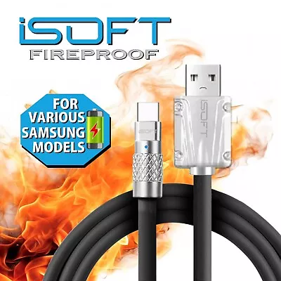 FireProof Fast Charger Cable USB Charging Sync Lead For Samsung A02 03 04 05 E S • £7.99