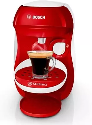 £31.96 • Buy TASSIMO Coffee Machine  By Bosch HAPPY TAS1006GB, 1400 Watt, 0.7 L, Red & White