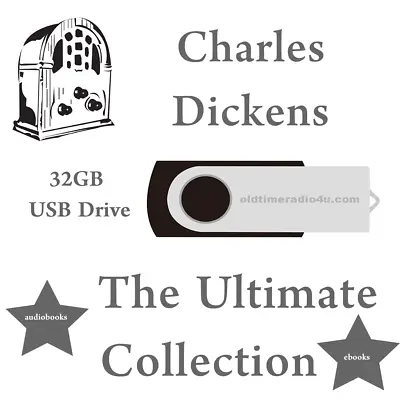 Charles Dickens Ultimate Collection Audio Ebooks 32GB USB Drive • £9.97