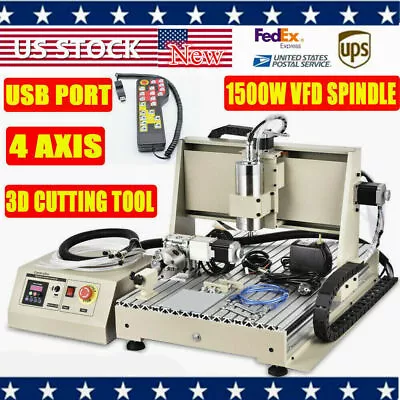 3/4/5 Axis CNC 6040  1500W Router Milling Engraving CNC Cutting Machine • $1059