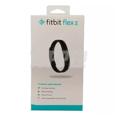 Fitbit Flex 2 Health Activity Sleep Tracker Sports S & L Band Bluetooth Black • $85.99