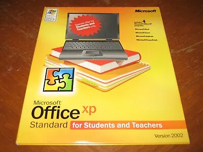 Microsoft Office XP Standard For Students And Teachers Version 2002 PC 3 CD-ROMs • $6