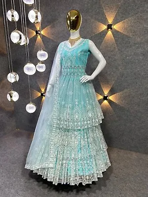 Bridal Indian Pakistani Lehenga Choli Bollywood Designer Wedding Lehnga Dresses • $89.99