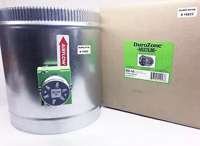 Durozone 10  Round HVAC Motorized Air Damper Dampner 3 Wire 24V AC RD-10 • $122.70