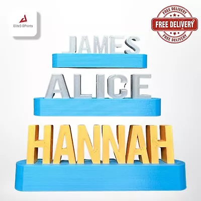 £10.67 • Buy Personalised Name Plate Stand Plaque Desk Art Office Desk School Teacher Gift