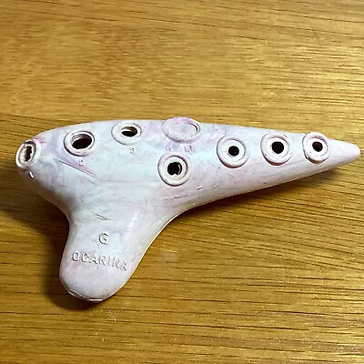 Vintage Ocarina Made In U.S.A. 1940 Waterbury Co. Soprano Key Of G Pink Plastic • $5.99