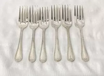 6 Silver Plate Cake Forks Vintage Ornate High Tea EPNS • $25