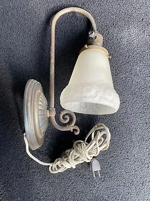 Antique Floral Wall Sconce Light Fixture Victorian Underwriters Laboratories • $38
