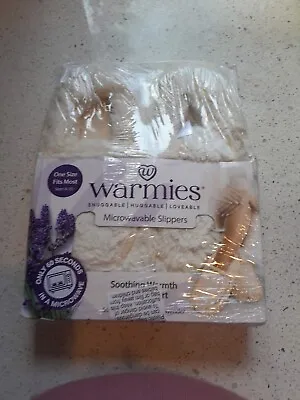 Warmies Lavender Microwavable Slippers Womens Sz 6-10 One Sz  • $10