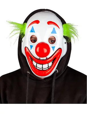 NEW Clown Joker Mask Circus Funny Mask Halloween Fancy Dress Accessories • £5.99