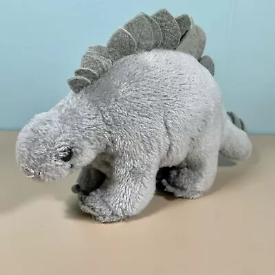 Vintage 1980 Dakin Grey Stegosaurus 9” Plush Dinosaur Stuffed Animal • $14