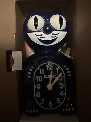 GALAXY BLUE LADY KIT CAT CLOCK 15.5   USA MADE Official Kit-Cat Klock • $45