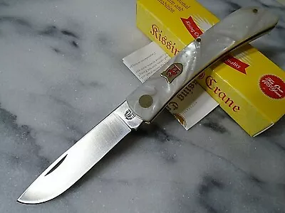 Kissing Crane Pearl Celluloid Sod Buster Folding Pocket Knife KC5012 6.50  OA • $19.99