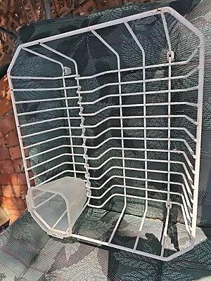 Vintage Coated Wire Dish Drying Rack  SmallFarmhouse Utinsil Cup! Different! • $14.95