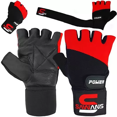 £4.99 • Buy Best Weight Lifting Gloves Gym Bodybuilding Fitness Workout Training Wrist Strap