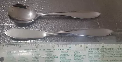 MSE Martha Stewart MFS17 Stainless Glossy Sugar Spoon & Master Butter Set Of 2 • $15