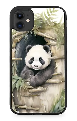 Watercolour Baby Panda Bear Rubber Phone Case Bears Cub Oil Painting Art DE53 • £15.90