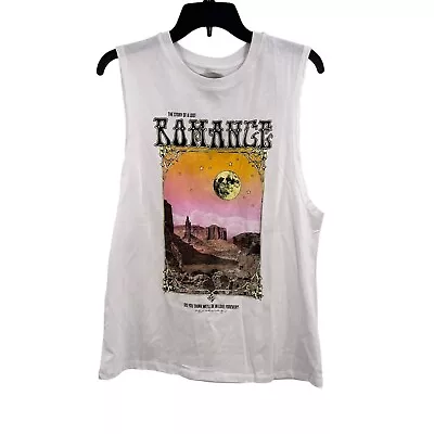 $31.45 • Buy Bershka Lost Romance Muscle Graphic Tee Small New