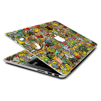 Skin Wrap For MacBook Pro 15 Inch Retina  Sticker Slap Cartoon Bomb • $16.98