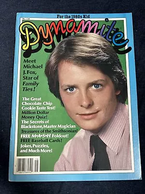 1984 Dynamite Magazine - #118 Michael J. Fox - MASH Poster Pete Rose Baseball 6 • $15